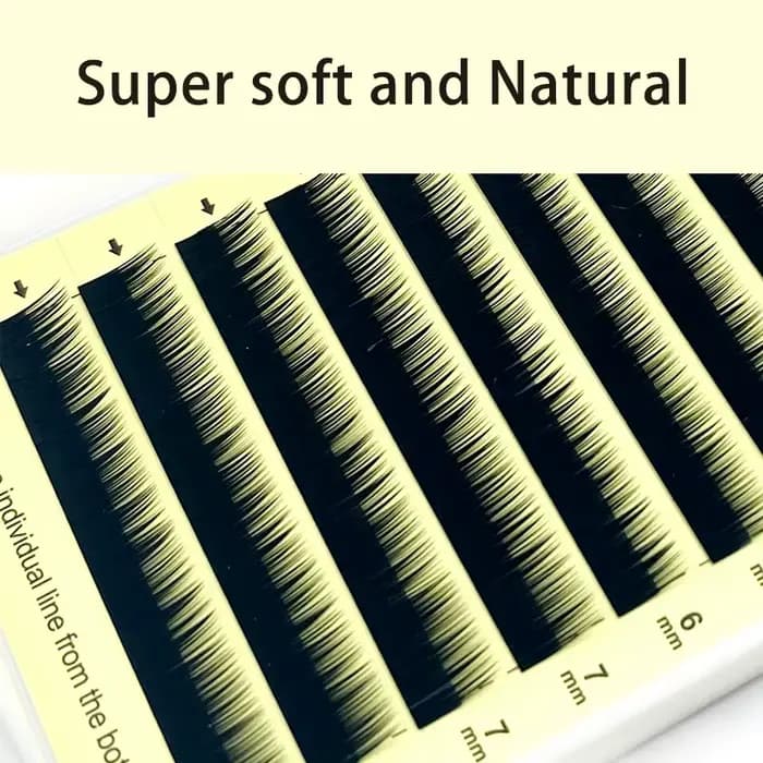 NATUHANA Extension de cils inférieurs individuels naturels doux sous les cils J Curl 5-8 mélange de