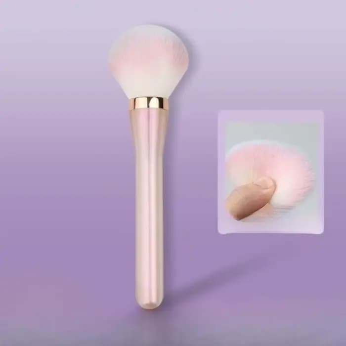 Brosse de maquillage rose irisée, brosse cosmétique, brosse à poudre libre, surligneur, pinceaux à B