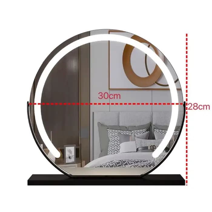 Miroir de Maquillage Éclairé, Miroir de Maquillage avec lumières, Grand Miroir de courtoisie éclairé