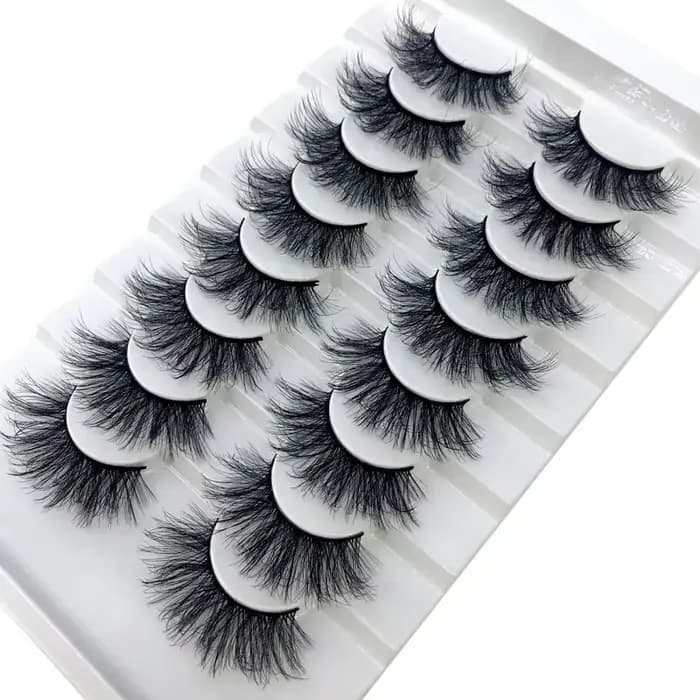 8 paires 15-22mm naturel 3D faux cils faux cils kit de maquillage vison cils extension vison cils ma