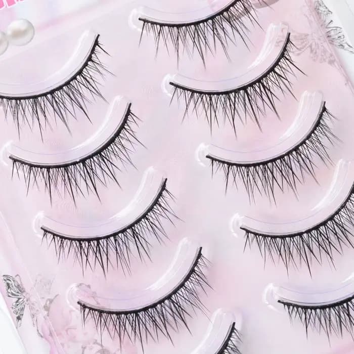 Bandes de faux cils bande complète tige dure bébé queue de poisson droite faux cils cils naturels po