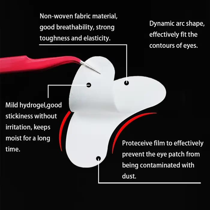 20/50/100 pièces patchs pour les yeux Extension de cils sous les coussinets pour les yeux maquillage