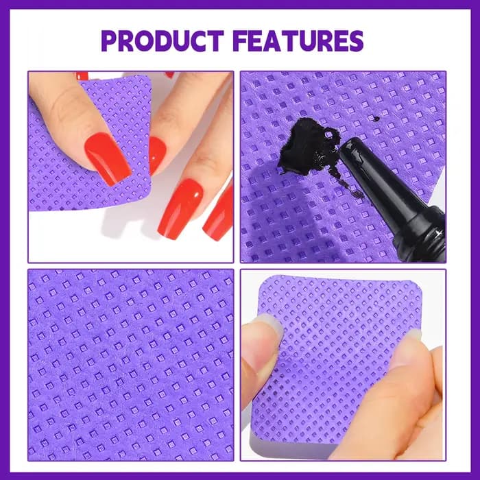 Dissolvant de vernis à ongles non pelucheux, lingettes en coton, dissolvant de pointes de Gel UV, ta
