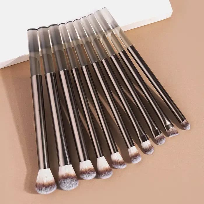 Pinceaux de fard à paupières multifonctionnels, 10 pièces, pinceaux de maquillage pour les yeux, por