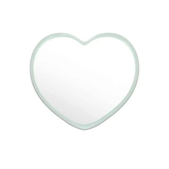 Miroir simple en forme de cœur, simple face, pour déterminer peu, haute définition, beauté, maquilla