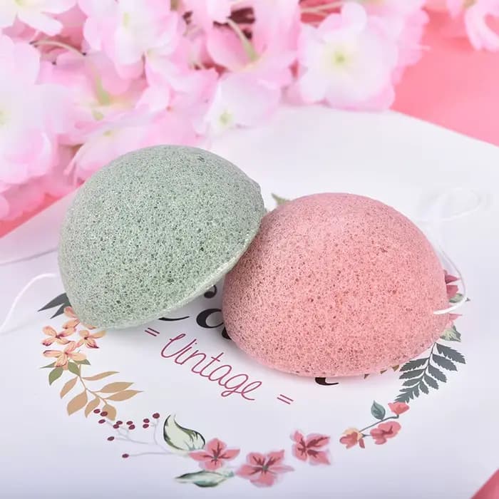 Éponge de maquillage Konjac naturelle, accessoire de nettoyage du visage