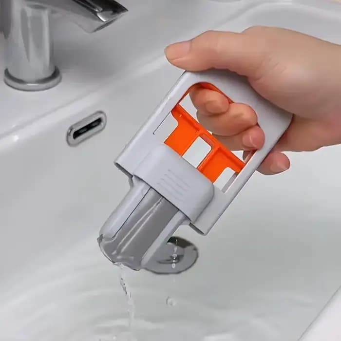 Mini vadrouille multifonctionnelle | Vadrouille humide/sec rétractable pour cuisine, salle de bain, voiture | Plastique durable | Outil de nettoyage compact et domestique 
