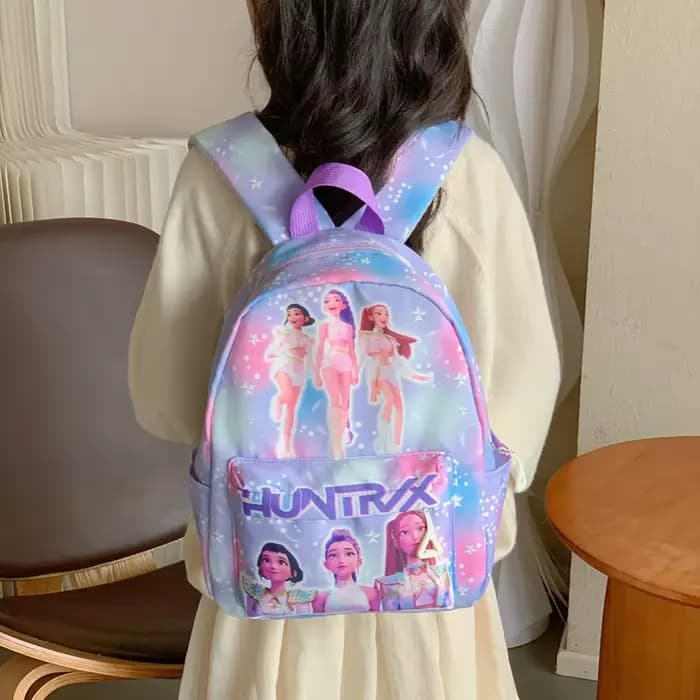 Sac à dos rose léger de 10 pouces K D H Rumi Mira Zoey HUNTR/X Saja pour garçons et filles, sac d'école pour la maternelle
