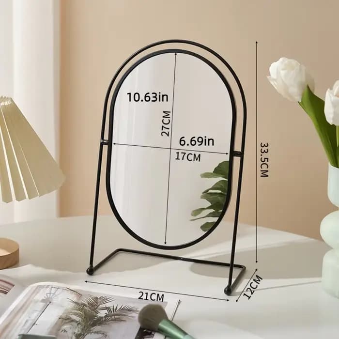 Miroir de maquillage nordique Iron Art 360 °