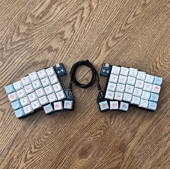 Silakka54 clavier mécanique divisé filaire personnalisé monomode échange à chaud ergonomique jeu clavier divisé Support QMK/VIAL