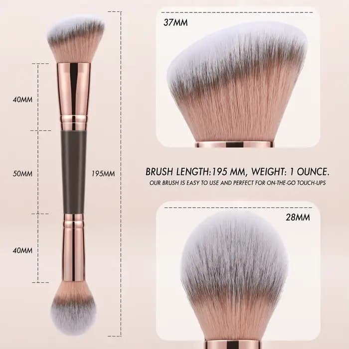 Pinceau double embout pour bronzer