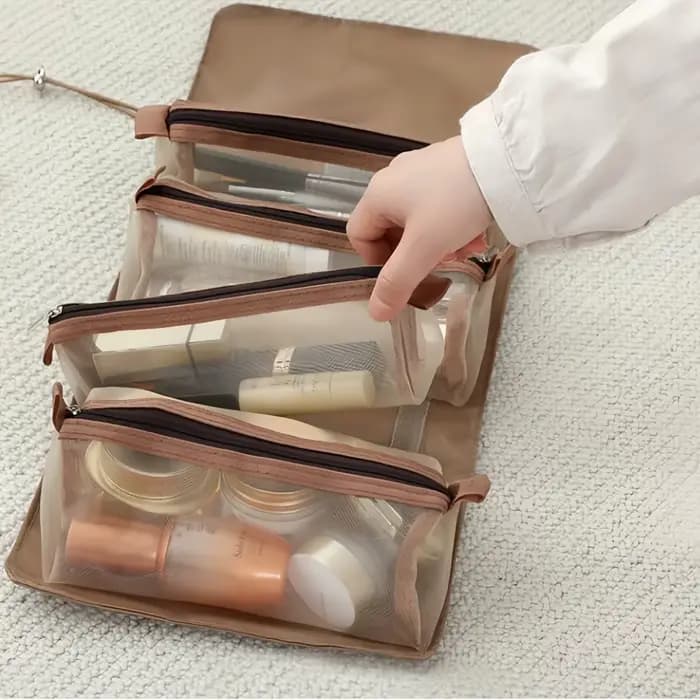 Sac de maquillage de voyage portable multifonctionnel