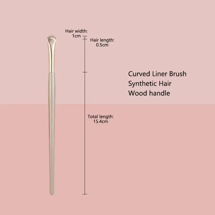 Pinceaux de maquillage pour les yeux incurvés