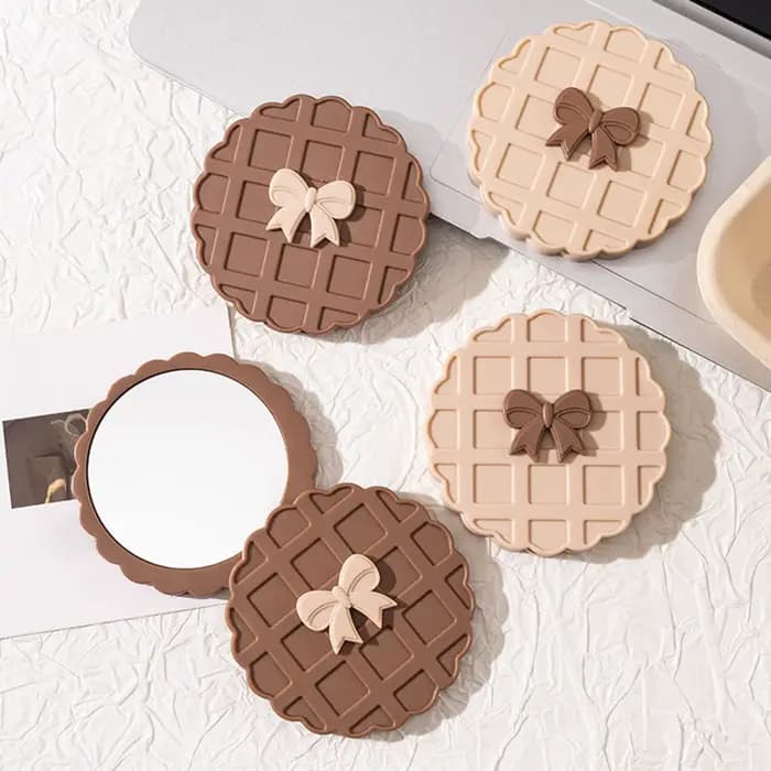 Mini miroir de poche, miroir de voyage portable pour femmes