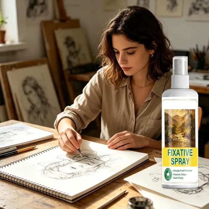 Nouveau Spray Fixateur d'Art 100ml Séchage Rapide Anti-taches Revêtement