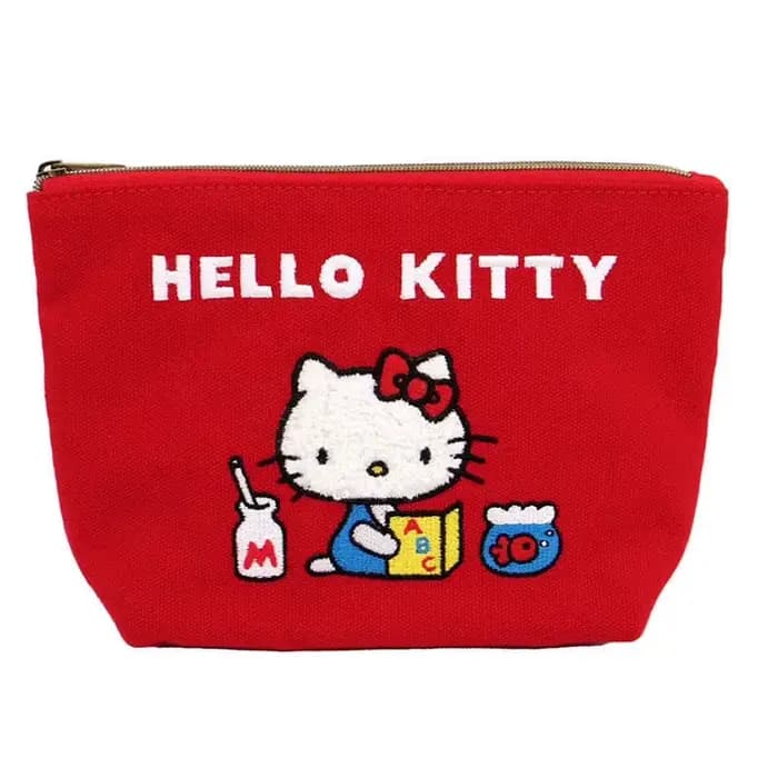 Kawaii – trousse de maquillage rouge Hello Kitty pour femmes