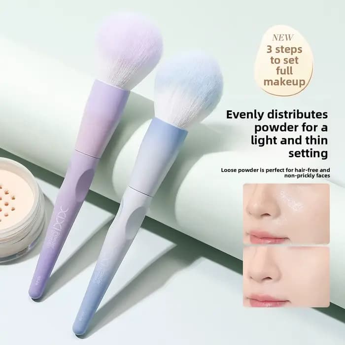 Grand pinceau à poudre pour le maquillage, pinceau Kabuki doux et moelleux pour poudre pour le visage, fard à joues, bronzant et poudre fixatrice