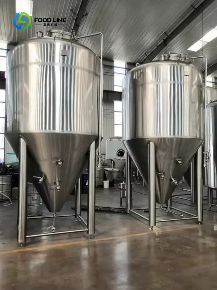 Veste personnalisée de haute qualité, fermenteur conique au glycol, maturation contrôlée des laits, crèmes mélangés, yaourt, fromage frais