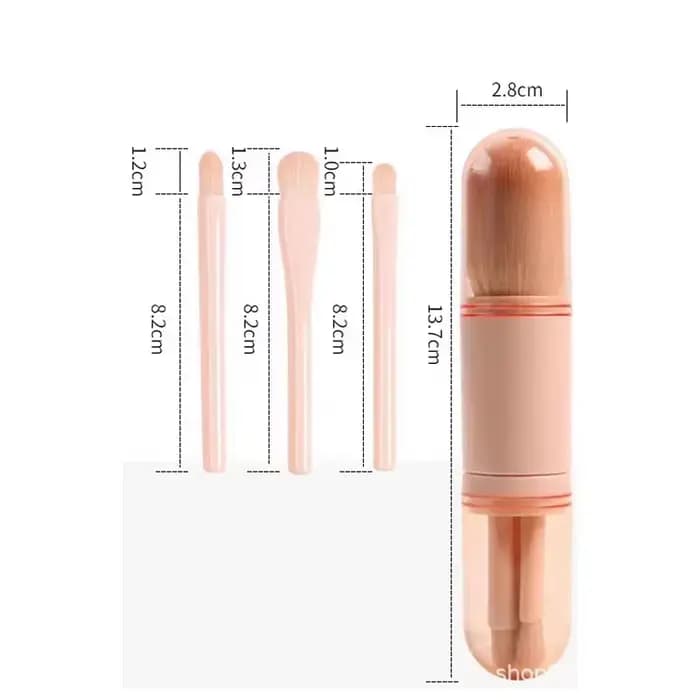 Ensemble de pinceaux de maquillage de voyage