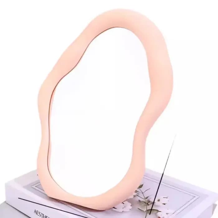Affichage maquillage miroirs décoratifs cadre irrégulier esthétique coiffeuse miroir Portable asymétrique Espejo meubles
