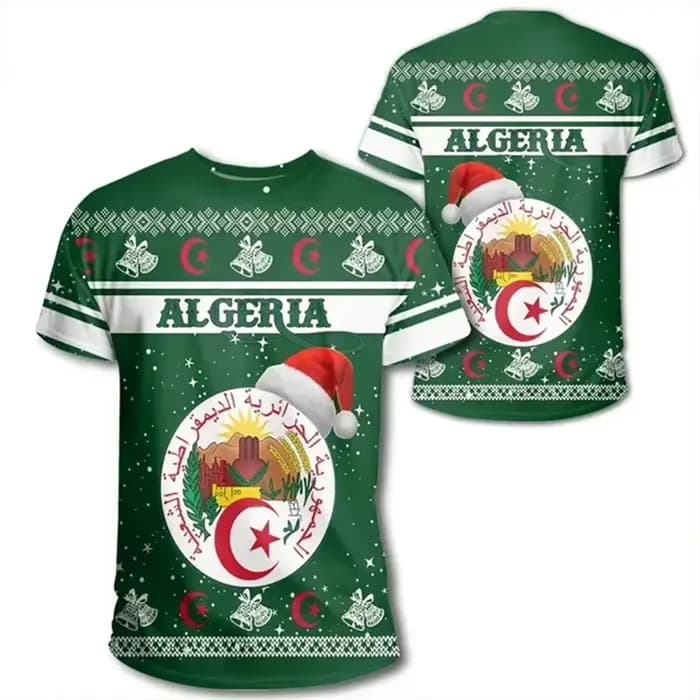 T-shirt graphique Algeria Feel pour hommes et enfants, nouveau festival, impression d'emblème, t-shirt décontracté d'été, Y2K, cadeaux pour hommes