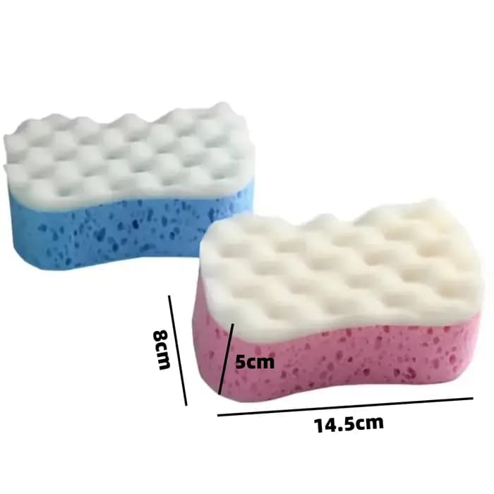 Éponge de bain exfoliante pour femmes/hommes