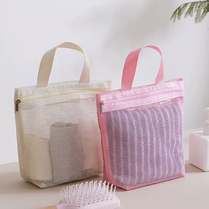 Sac de toilette portable en maille
