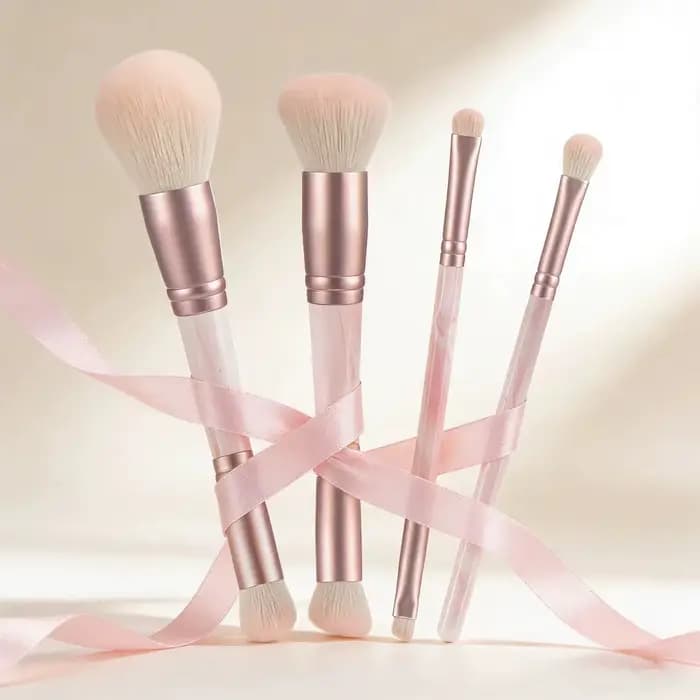 Pinceau de maquillage double tête multi-usage pour poudre libre