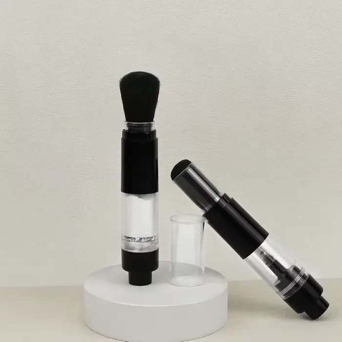 Pinceau à poudre rechargeable pour poudre libre, pinceau de maquillage de voyage, applicateur, pinceaux de maquillage réutilisables pour Contour de Blush en poudre