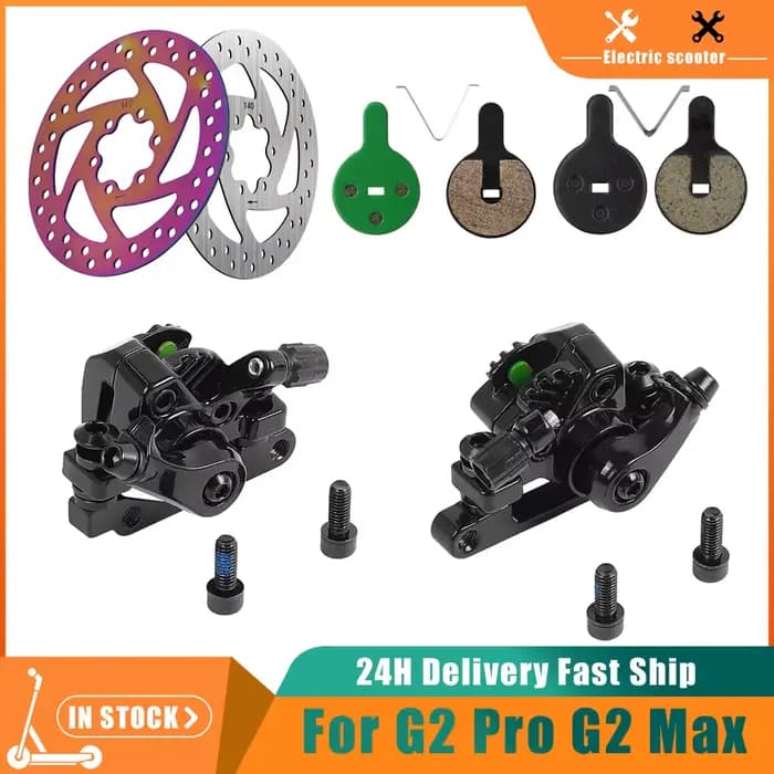 Kit de plaquettes de frein à disque avant et arrière pour trottinette électrique KuKirin G2 Pro G2 Max, disque de frein de 140 mm, accessoires et pièces