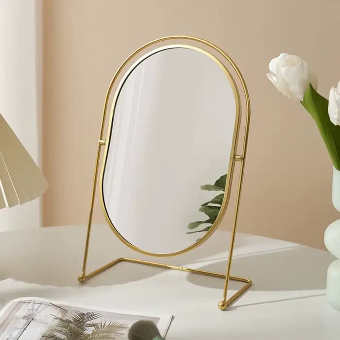 Miroir de maquillage nordique Iron Art 360 °