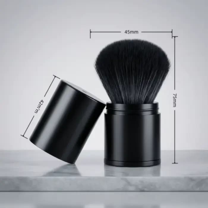 Pinceau de maquillage professionnel rétractable pour le visage