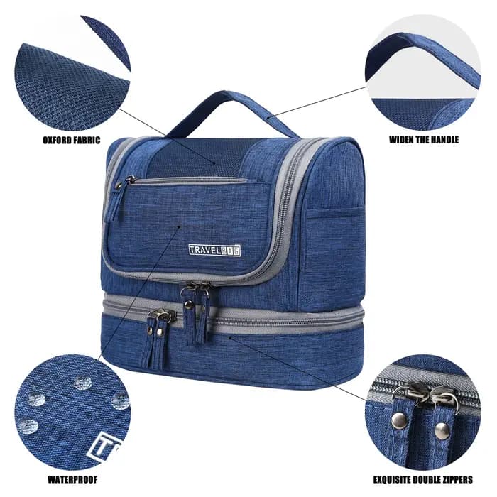 Nouveau sac de toilette Portable avec crochet suspendu