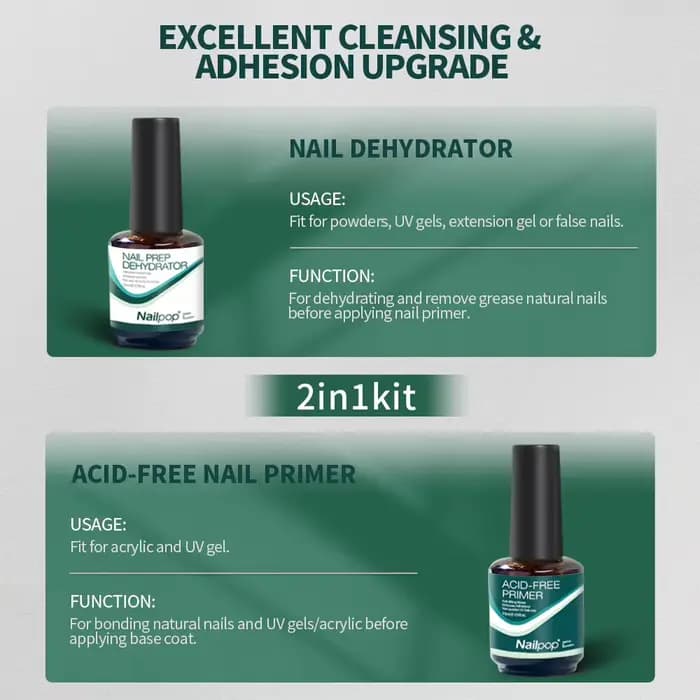 Déshydrateur et apprêt pour ongles