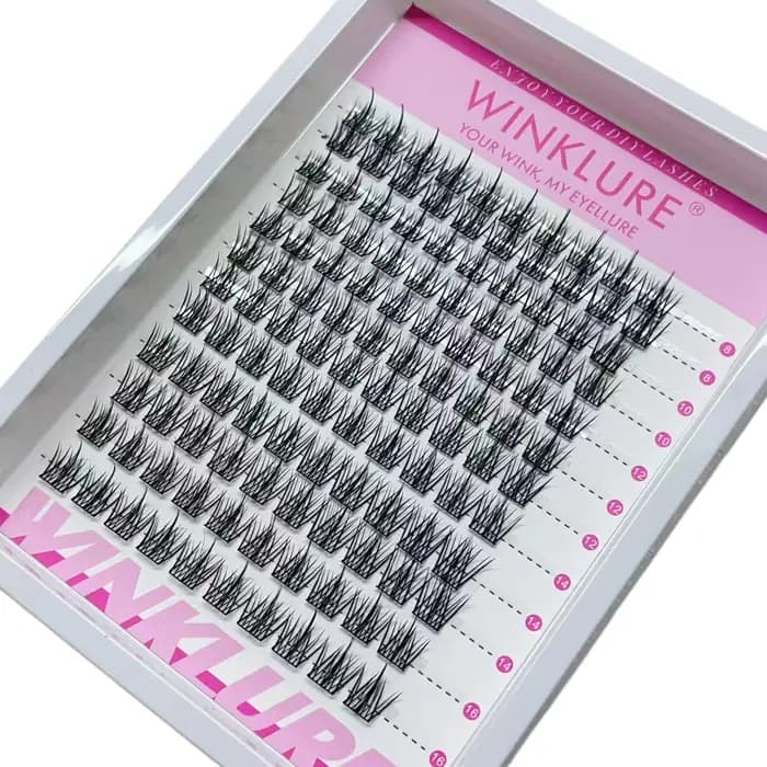 WINKLURE Kit de Cils en Grappes Manga Effet Chat avec Colle et Scellant