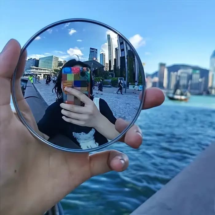 Miroir convexe rond de voyage