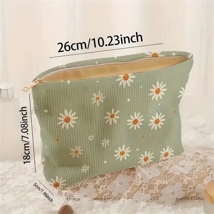 Trousse de Maquillage Florale pour Femme