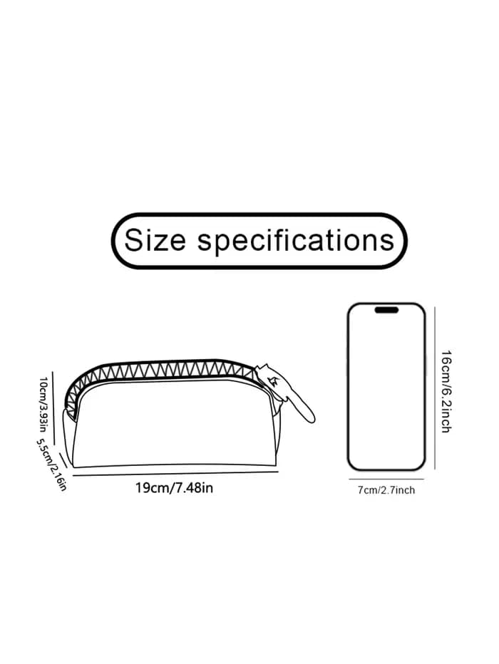 1 pièce, grande trousse de maquillage imprimée léopard avec fermeture éclair