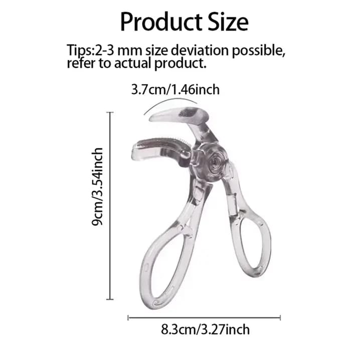 Recourbe-cils double type avec peigne – Options de clips larges et partiels