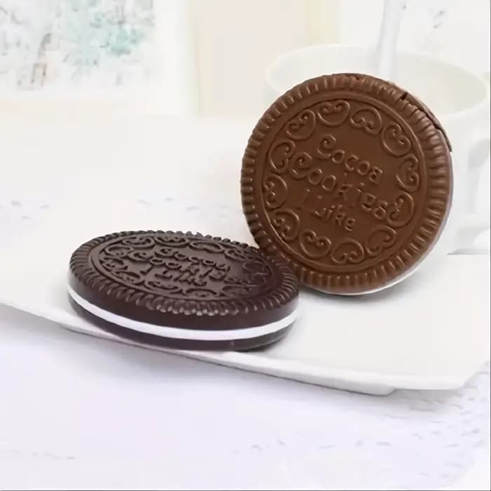 Petit miroir circulaire pliable portable