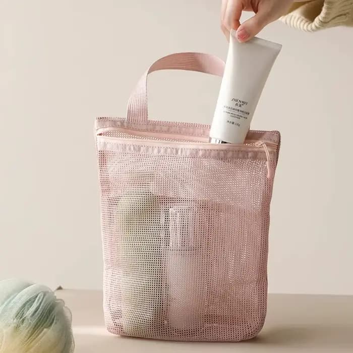 Trousse de toilette portable 23x26cm avec poignée pratique