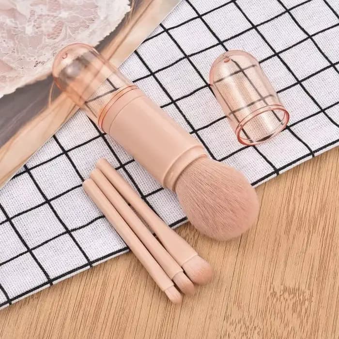 Ensemble de pinceaux de maquillage rétractables 4 en 1