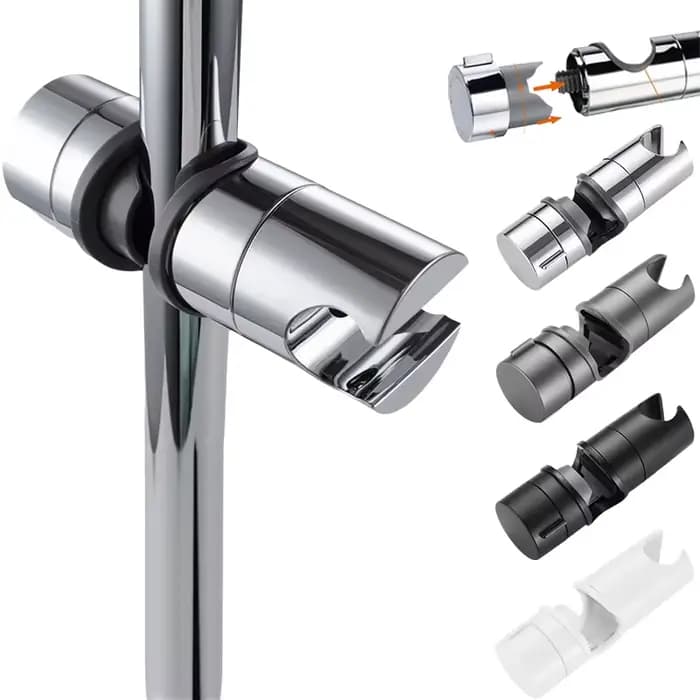 Support de pomme de douche universel, support de Rail de douche réglable, accessoires de salle de bains, support de douche à main de remplacement pour barre coulissante