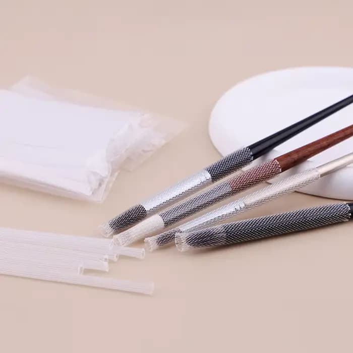 Ensemble de pinceaux de maquillage en gaze Rose