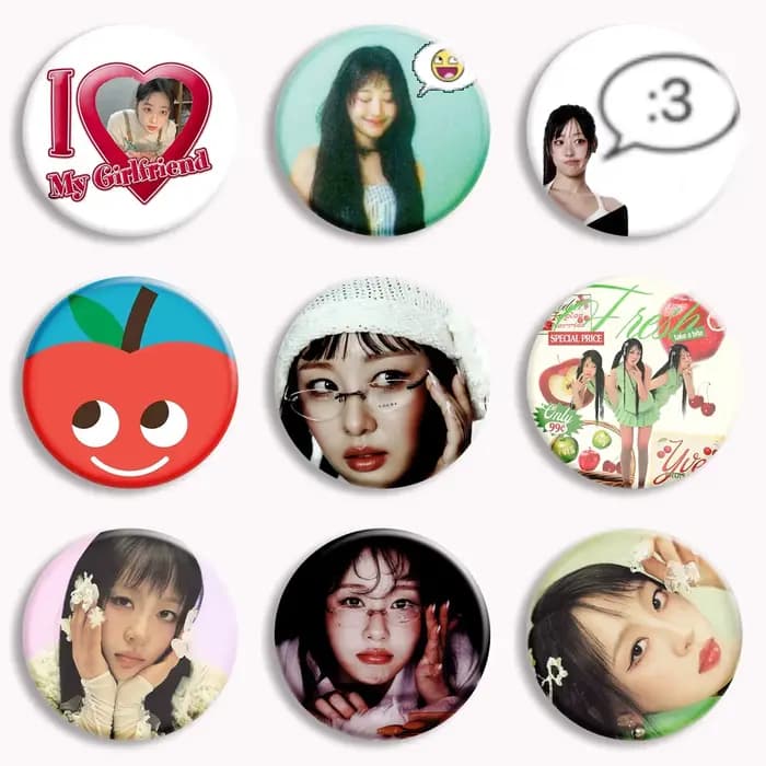 YVES Album couverture bouton broche Yyxy LOONA Kawaii broche j'aime ma petite amie Yves Badge sac décor bijoux Fans recueillir amis cadeau