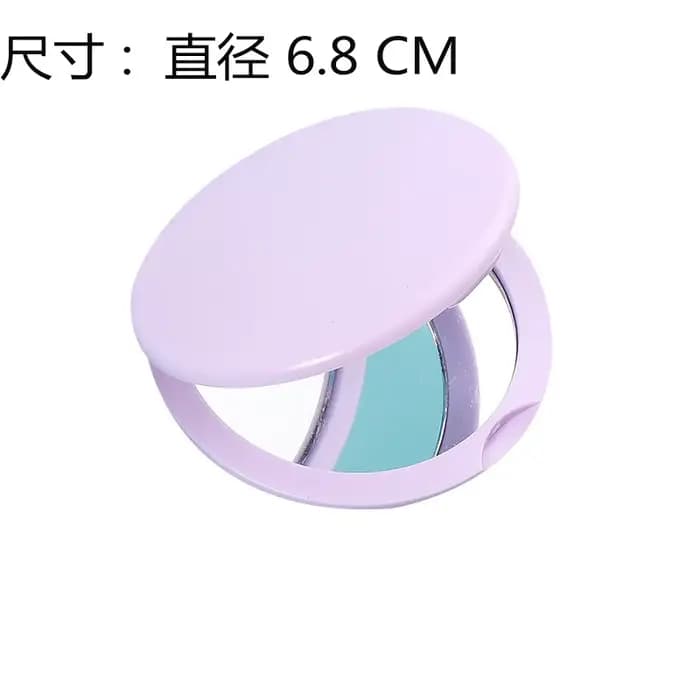 Joli miroir de maquillage rond crème