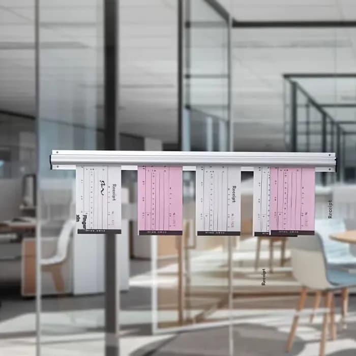 L'organisateur d'ordres de livraison idéal - Solution d'organisation et de rangement pour le bureau, pinces réglables, design peu encombrant