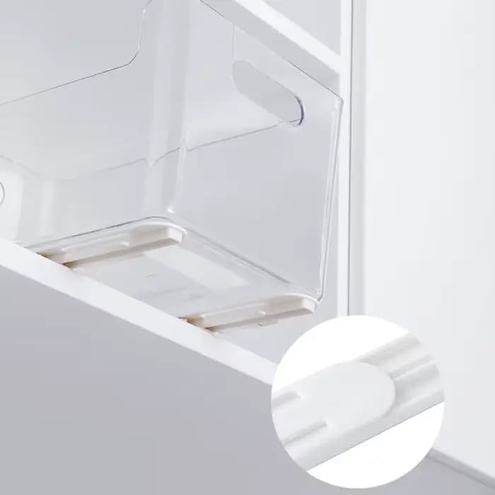 Glissières Blanches pour Placard de Cuisine et Chambre à Coucher, R64.Bin, 2 Pièces/Ensemble