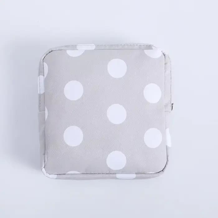 Petit sac cosmétique portable avec fermeture éclair pour fille