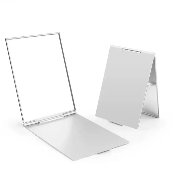 Petit miroir pliant en aluminium